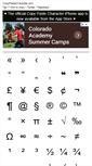 Mobile Screenshot of copypastecharacter.com